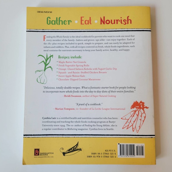 Feeding The Whole Family Recipes for Babies, Young Children and Their Pa… - Picture 2 of 3